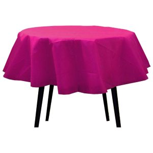 Mantel Liso Redondo Color FUCSIA (Friselina)