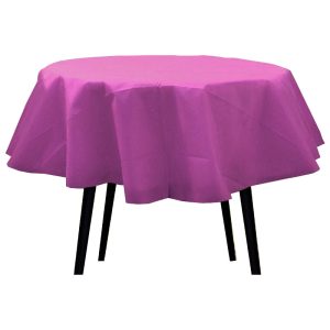 Mantel Liso Redondo Color ROSA (Friselina)