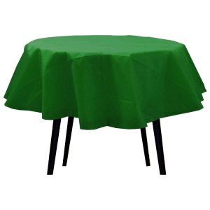 Mantel Liso Redondo Color VERDE (Friselina)