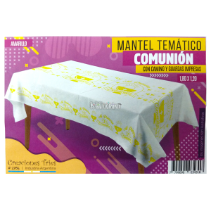 Mantel Temático Rectangular MI COMUNIÓN (Friselina)