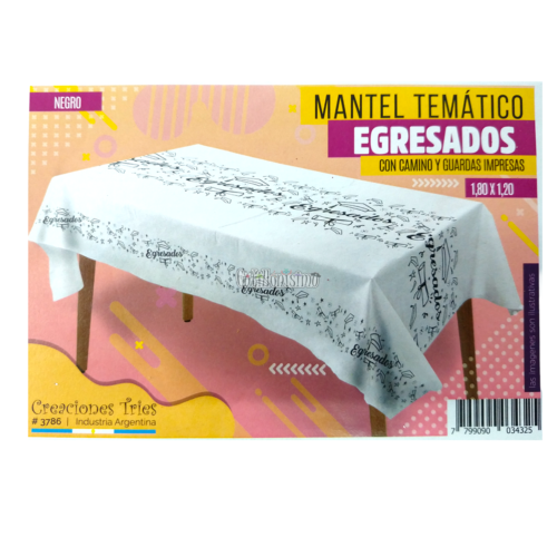 Mantel Tematico Rectangular EGRESADOS (Friselina)