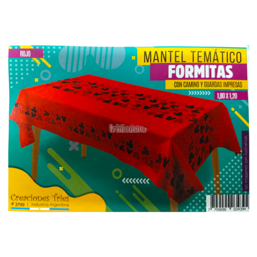 Mantel Tematico Rectangular MICKEY - FORMITAS (Friselina)
