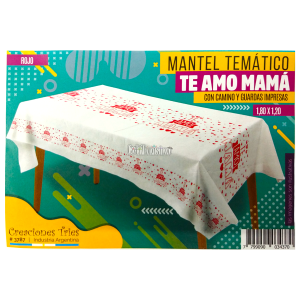 Mantel Tematico Rectangular TE AMO MAMA (Friselina)