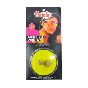 Maquillaje Artístico Acuarelable Color Amarillo FLUO 10gr