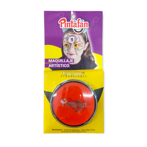 Maquillaje Artístico Acuarelable Pintafan Color Naranja 9,2gr