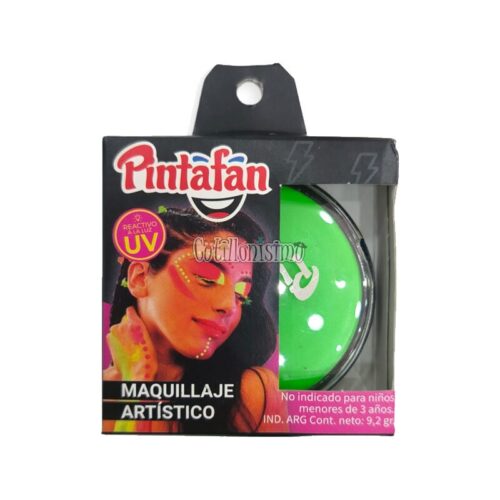 Maquillaje Artístico Acuarelable Pintafan Color Verde FLUO 9,2gr