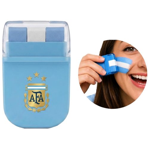 Maquillaje Crema Bandera Argentina x1 Unidad