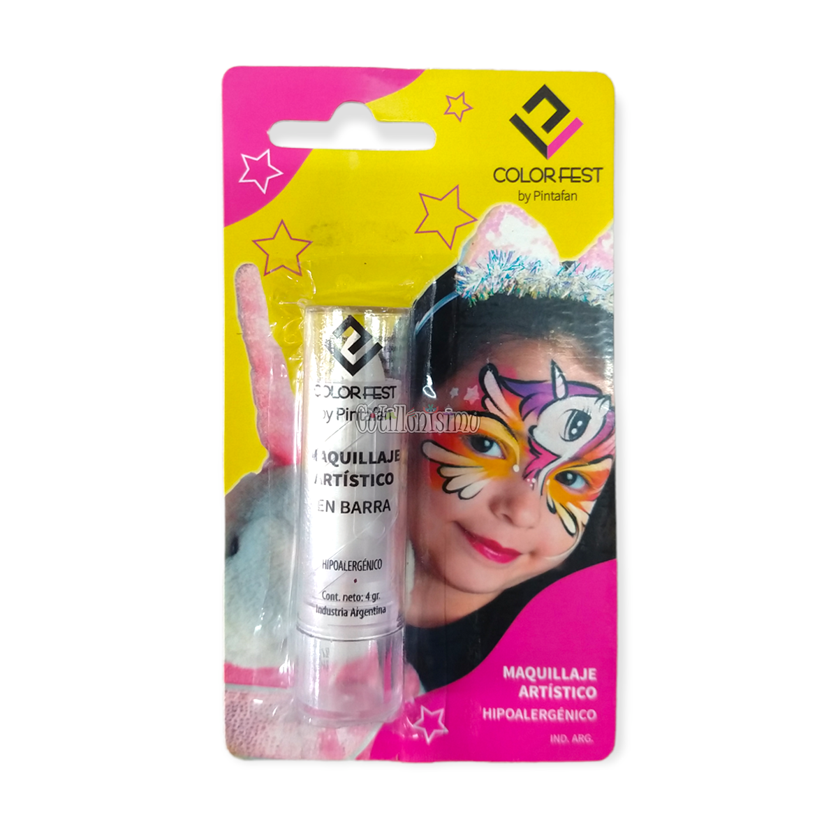 Maquillaje en Barra Blanco 4gr Pintafan