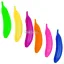 Maraca Banana Plastico x1u Colores Surtidos