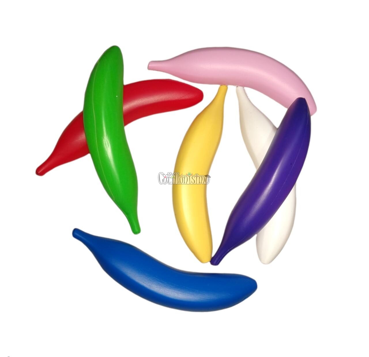 Maraca Banana Plastico por Unidad