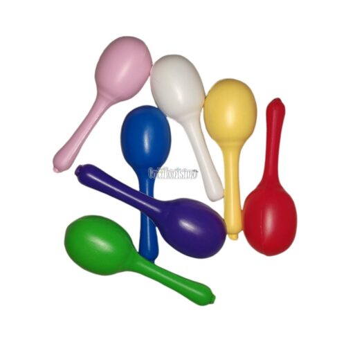 Maraca Plastico Comun por Unidad