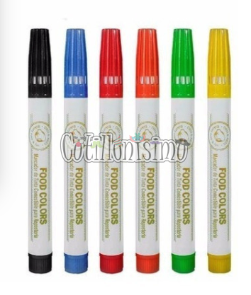 Marcador Comestible Colores FOOD COLORS x1 Unidades