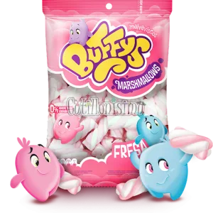 Marshmallows - Malvaviscos Twister Fresa BUFFYS 200 Grs