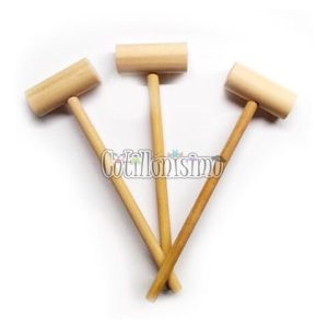 Martillo Madera para Piñata Chico 17cm x 6cm x 2cm