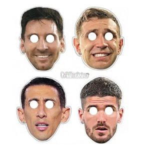 Antifaz Jugadores Selección Argentina AFA X10 Unidades - Oficial