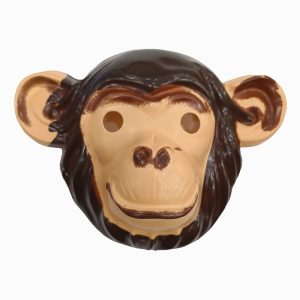Mascara Careta Plástica Chimpancé x1 Unidad