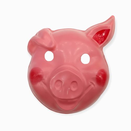 Mascara Careta Plástica Chanchito x1 Unidad