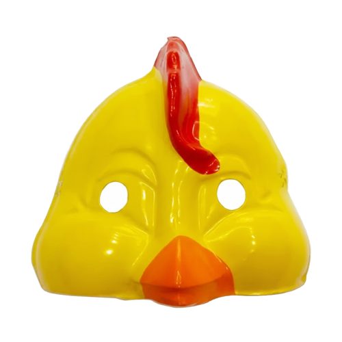 Mascara Careta Plástica Pollito x1 Unidad