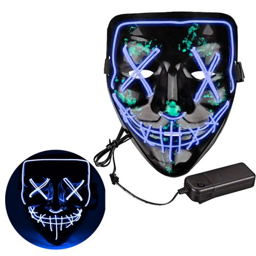 Mascara Luminosa La Purga AZUL NEON (LED)