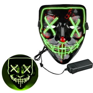 Mascara Luminosa La Purga VERDE MANZANA NEON (LED)