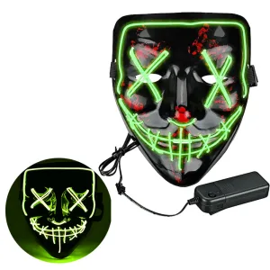 Mascara Luminosa La Purga VERDE MANZANA NEON (LED)