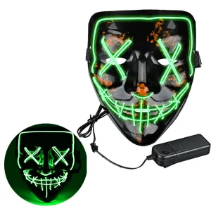 Mascara Luminosa La Purga VERDE NEON (LED)
