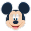 Antifaz Mickey Mouse X6 Unidades - Licencia Oficial