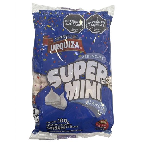Merenguitos URQUIZA Blancos Super Mini 100 Grs