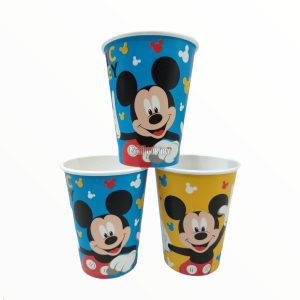 Vaso Polipapel MICKEY MOUSE X 8 Unidades - Oficial