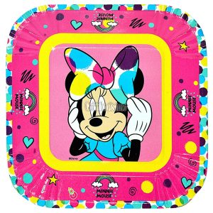 Plato Polipapel MINNIE X 8 Unidades - Oficial