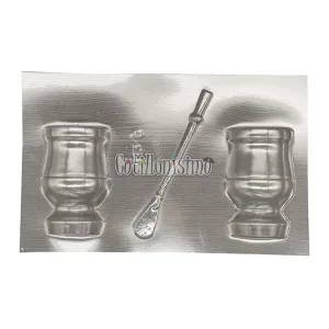 Placa Molde Acetato Mate con Bombilla