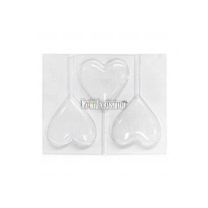 Molde Placa Acetato Chupetin Corazon x3