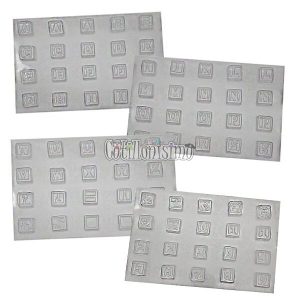 Molde Acetato 16x26cm Chocomensajes x4 piezas