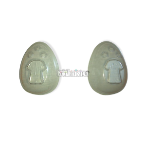 Molde Placa de Acetato Huevo de Pascua Camiseta y 3 Estrellas 11cm