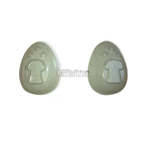 Molde Placa de Acetato Huevo de Pascua Camiseta y 3 Estrellas 11cm