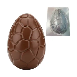 Molde Placa de Acetato Huevo de Pascua Caparazón Texturizado 14,5cm