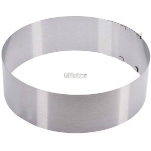 Molde Redondo Extensible Hojalata 10 CM x5cm de Alto
