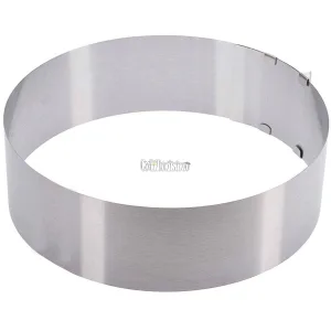 Molde Redondo Extensible Hojalata 10 CM x5cm de Alto