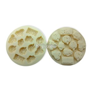 Molde Silicona Bombón Viñetas