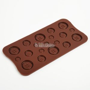 Molde para Bombones de Silicona Botones