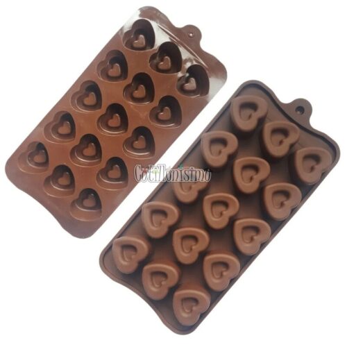 Molde de Silicona Corazon Doble