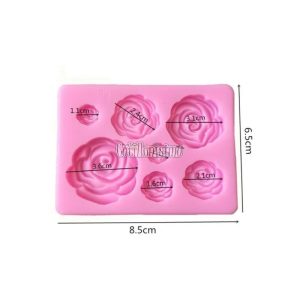 Molde Silicona Rosas Tamaños Varios - Imagen 2