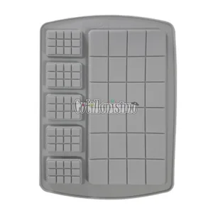 Molde de Silicona Forma Tabletas de Chocolate