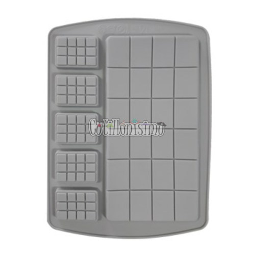 Molde de Silicona Forma Tabletas de Chocolate