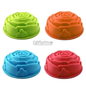 Molde Silicona Torta Flor Rosa Colores Surtidos