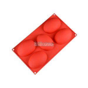 Molde de Silicona Huevos x5 Unidades