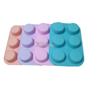 Molde de Silicona Para Cupcake x6 Unidades