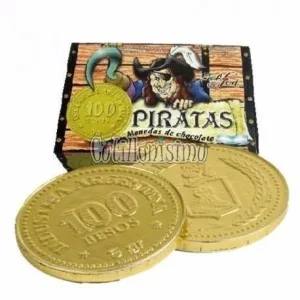 Moneda PIRATA de Chocolate X60 Unidades