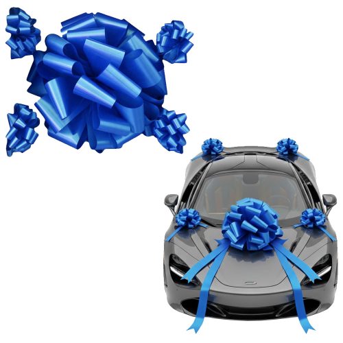 Moño Gigante para Auto Color Azul