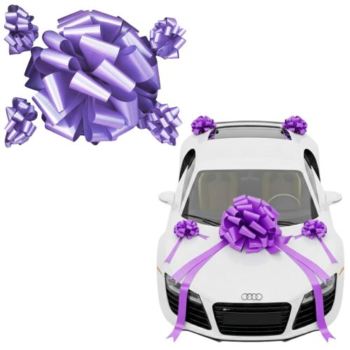 Moño Gigante para Auto Color Lila